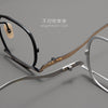 Luord Geometric-shaped titanium metal personalized eyeglass frames