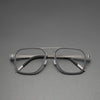 Fashionable Polygonal Rectangular Titanium Metal Eyeglass Frames