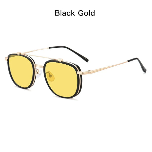 Men's RetroHD Polarized Punk Steampunk Sunglasses