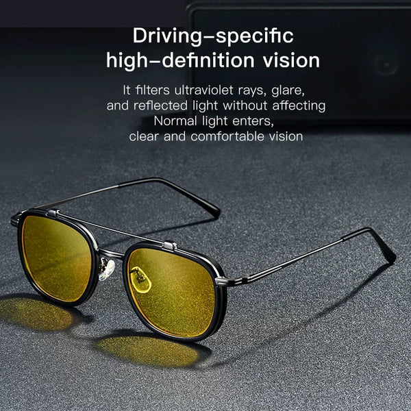 Men's RetroHD Polarized Punk Steampunk Sunglasses