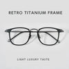 HONGMEI Fashionable Glasses Frame For Men Pure Titanium Acetate Anti Blue Light Eye Glasses Hot Original Brand SpectaclesCT30018