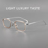 Fashion Square Luxury Acetate Pure Titanium Eyewear ReadingBusiness Retro Eyeglasses Frame Men