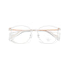 Women's Round Titanium Eyeglasses
