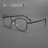 Olawt Retro Titanium Square Glasses Frame