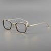 Fashion Square Luxury Acetate Pure Titanium Eyewear ReadingBusiness Retro Eyeglasses Frame Men