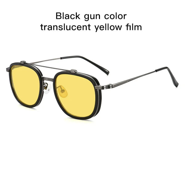 Men's RetroHD Polarized Punk Steampunk Sunglasses