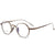 Polygonal small-frame titanium metal eyeglasses