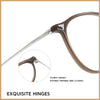 Women's Round Titanium Eyeglasses