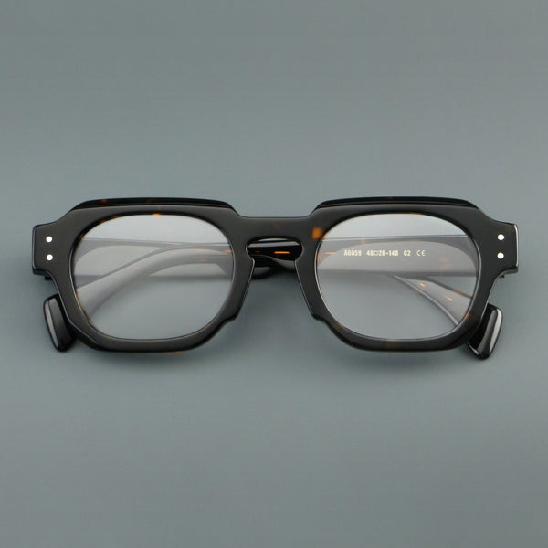 Fix Retro fashion square acetate eyeglass frame