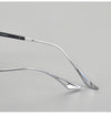 Raffi Retro round titanium alloy eyeglass frame